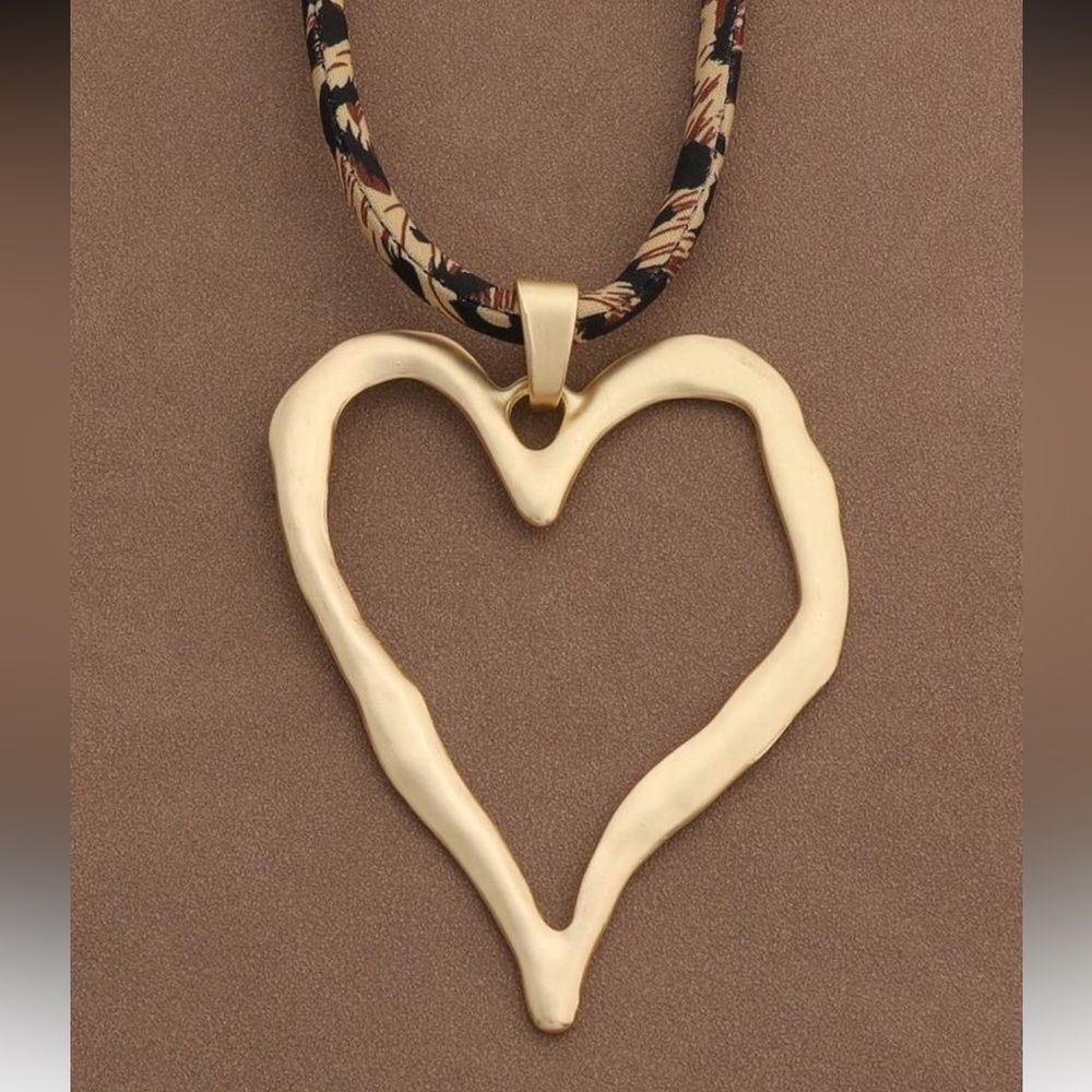 Boho heart necklace M1510 - Picture 2 of 6